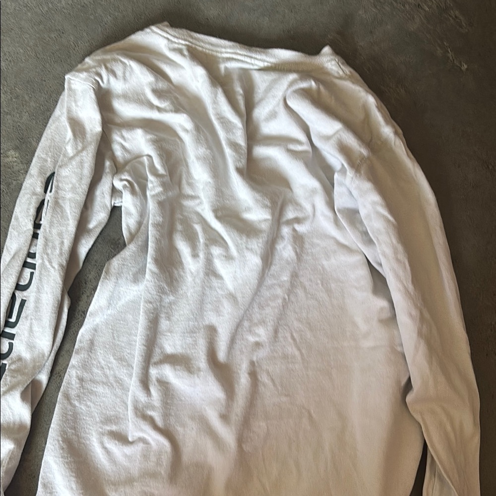 Carhartt White Long Sleeve Tee Classic Crew Neck